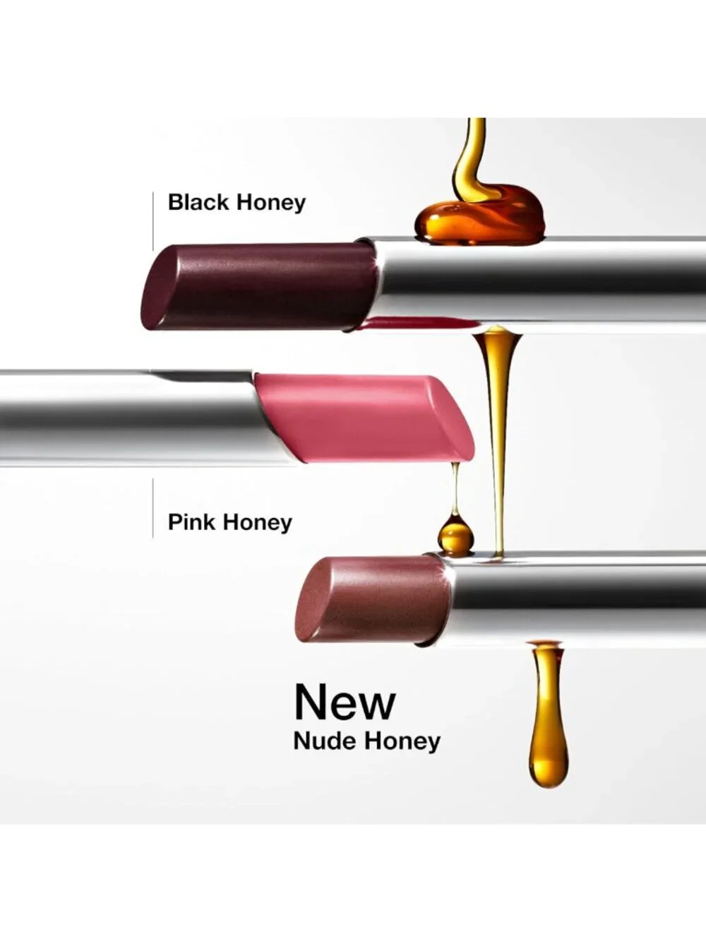 Sheer Tinted Lip Balm in 3 Iconic Shades: Black Honey, Pink, Nude Honey
